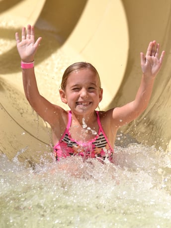 SPE_Girl on waterslide