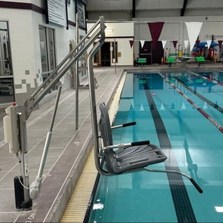 Motion Trek ADA Pool Lift with new Ergonomic Seat