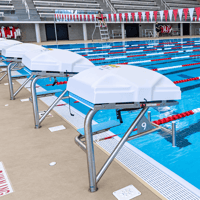 Indoor Pool Starting Blocks and Lane 9
