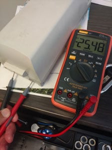 Motion Trek voltmeter testing