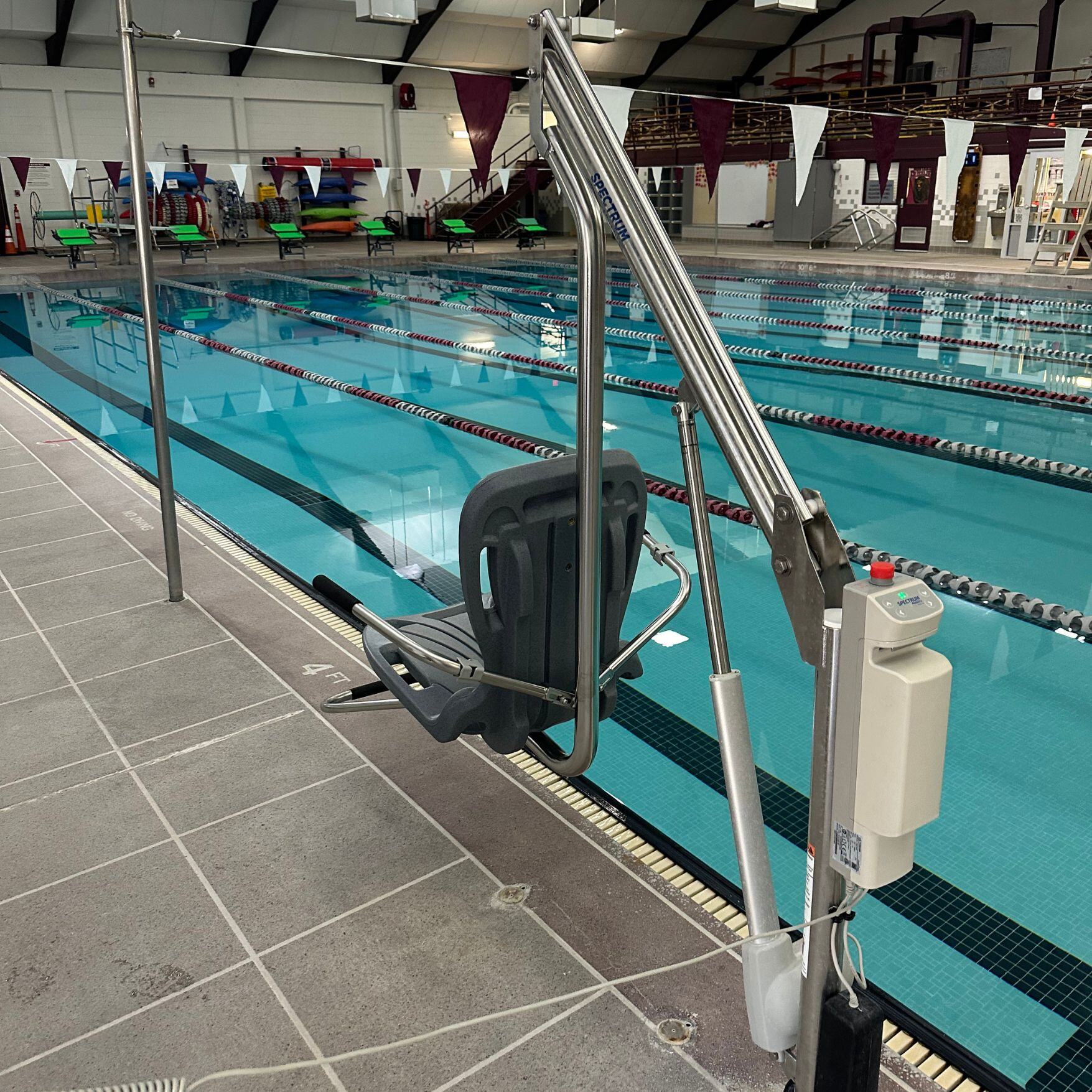 Motion Trek ADA Pool Lift with new Ergonomic Seat