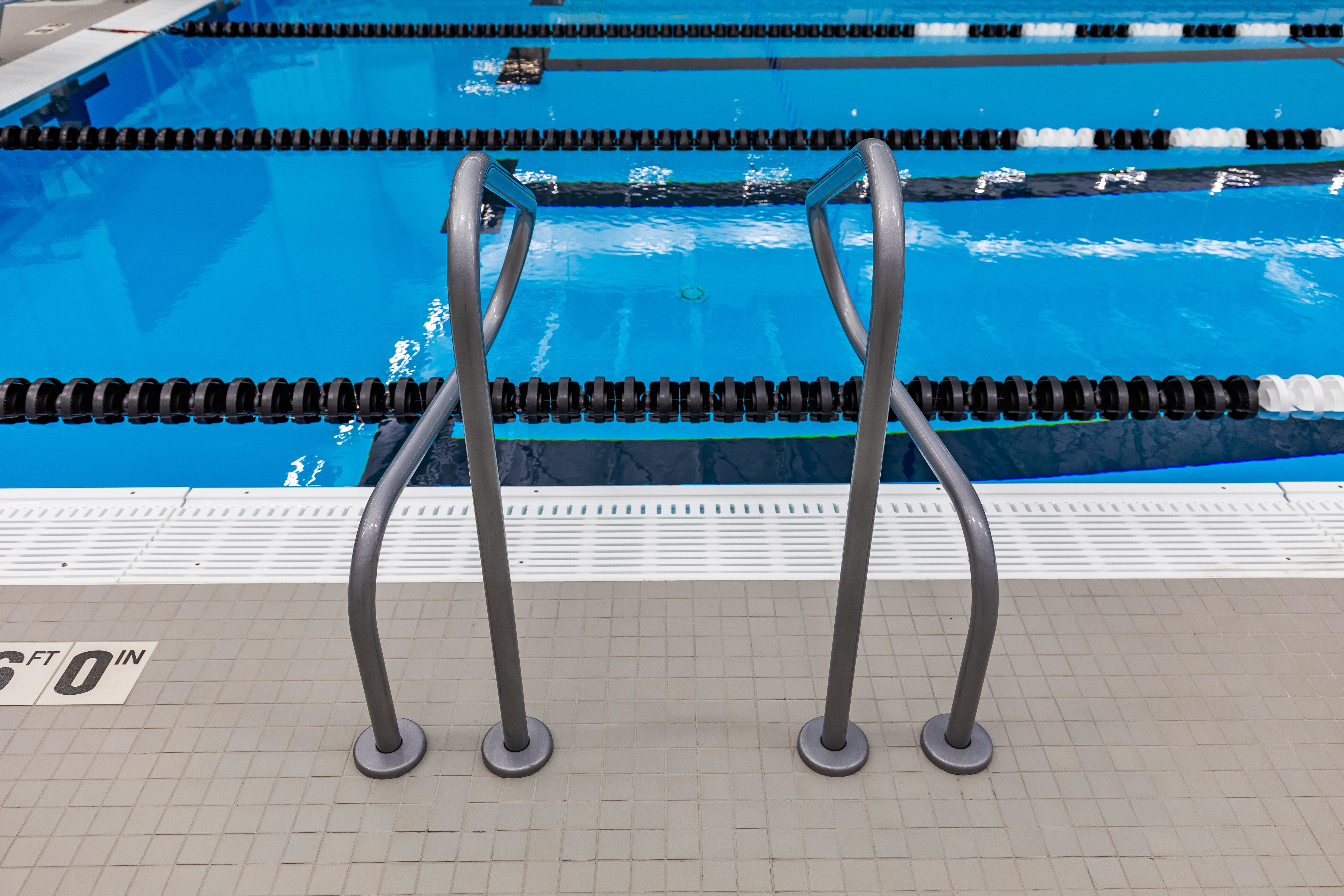 Powder coated stainless steel custom pool rails