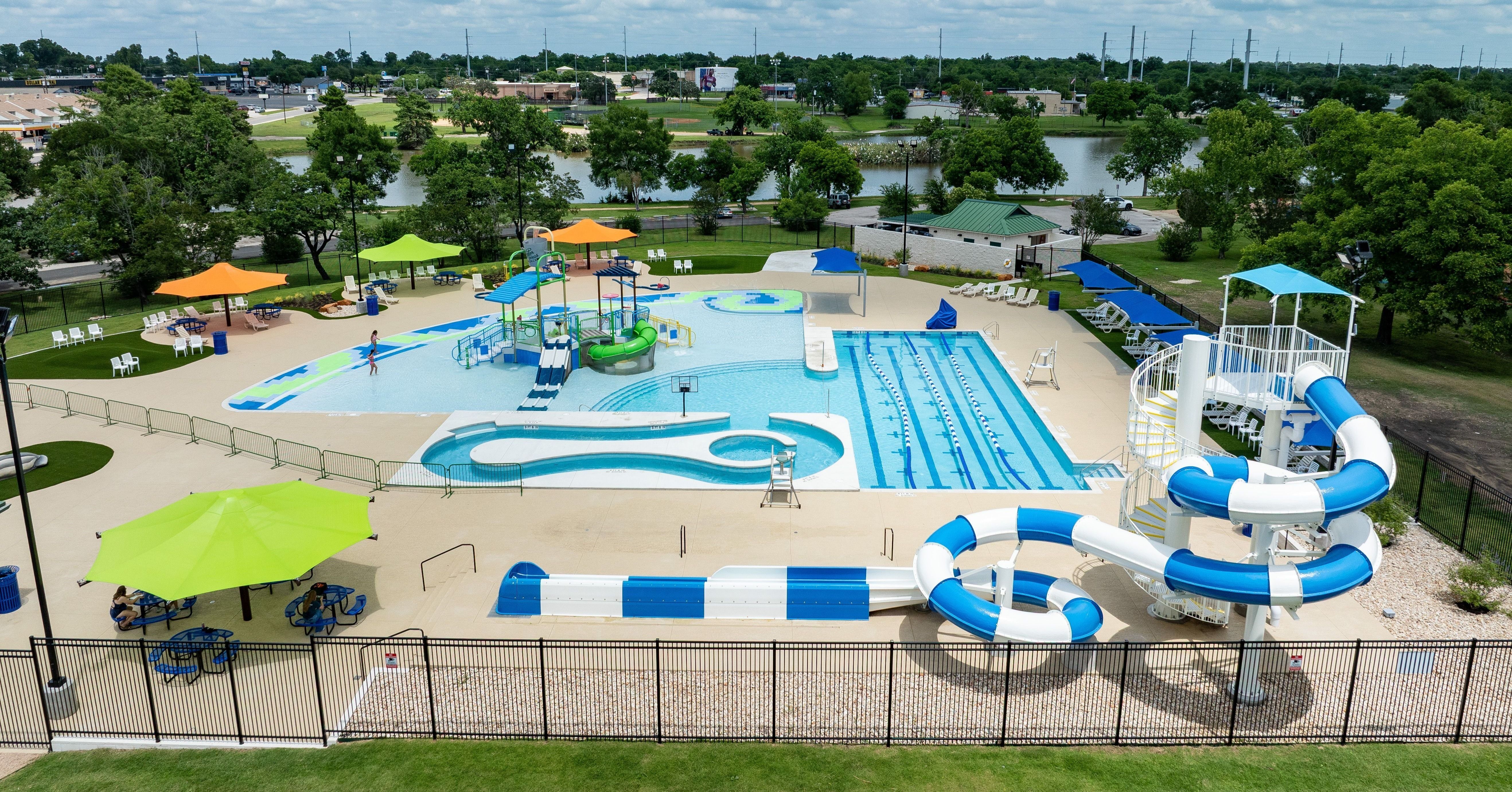 Doris Roznovak Aquatic Center featuring Spectrum Aquatics' stainless steel products