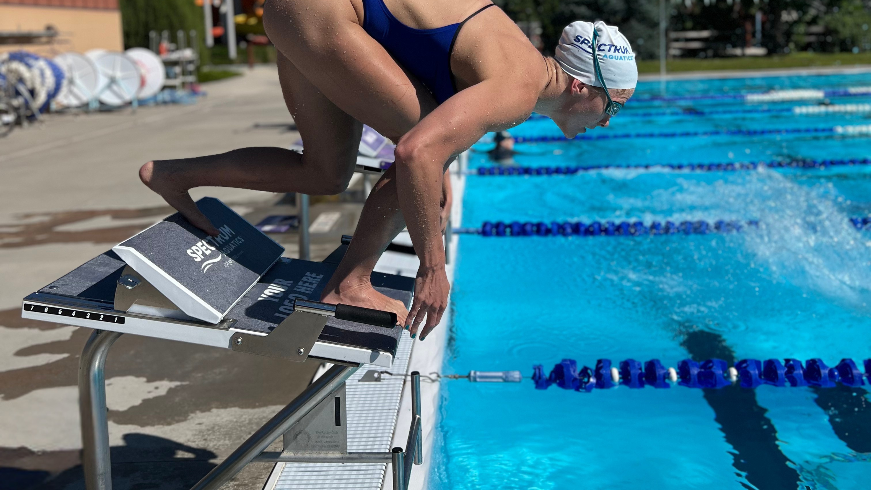 Katharine Berkoff on Sprint with Rapid Lock Starting Block