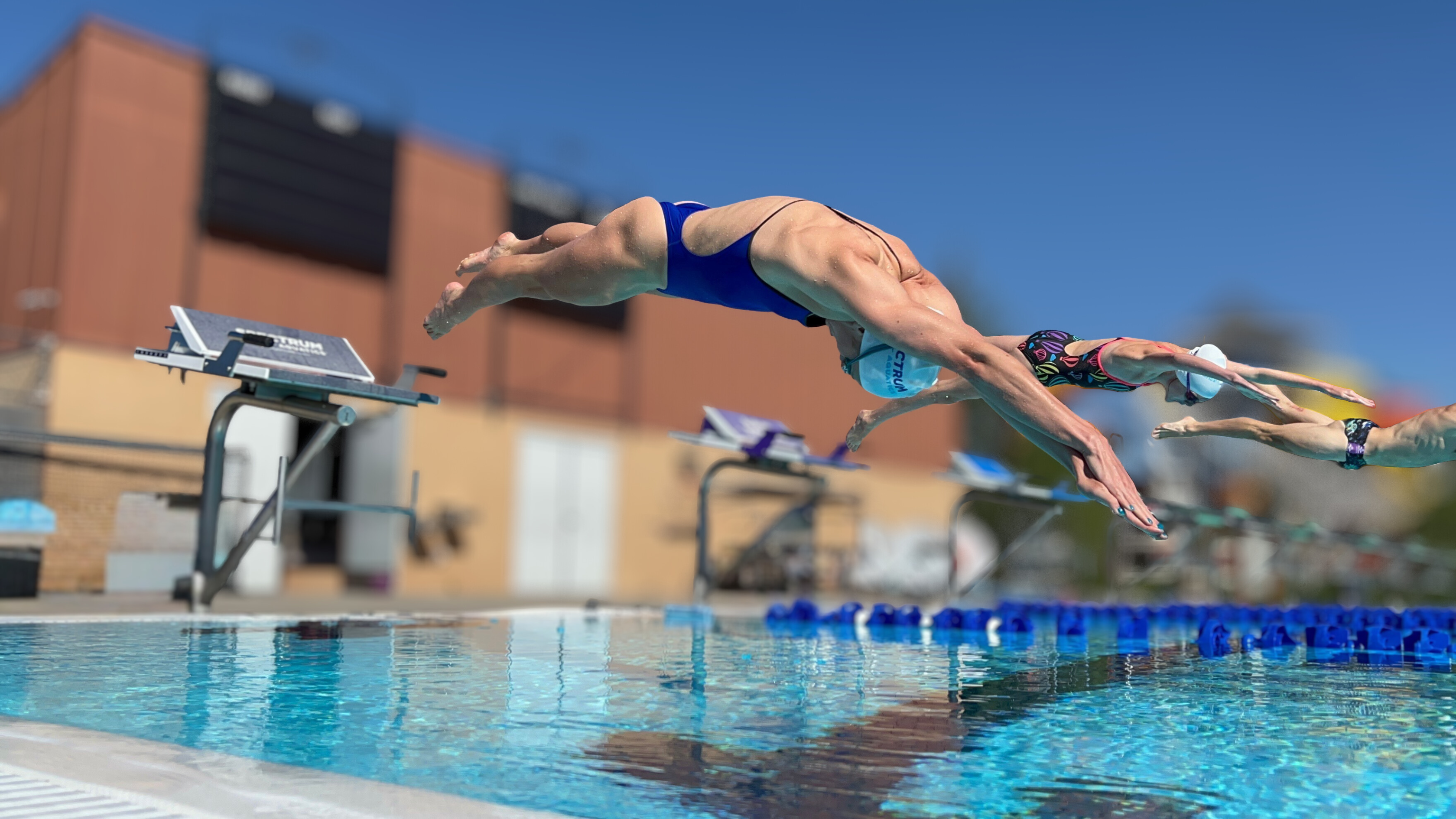 Katharine Berkoff on Spectrum Aquatics Sprint with Rapid Lock Starting Block Top