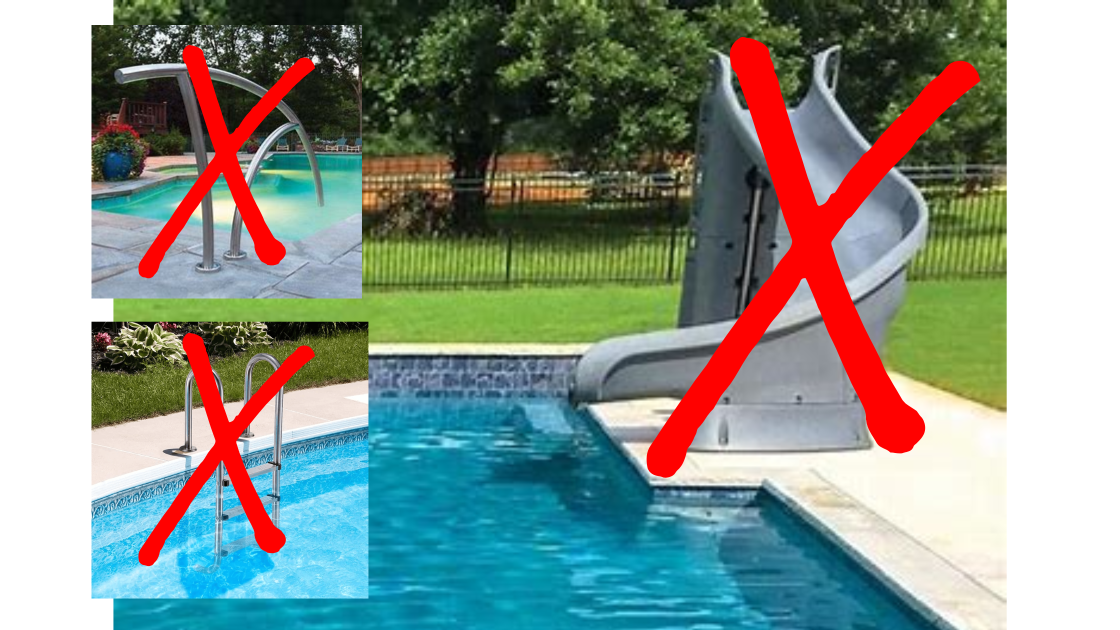Residential pool equipment does not belong in a commercial pool