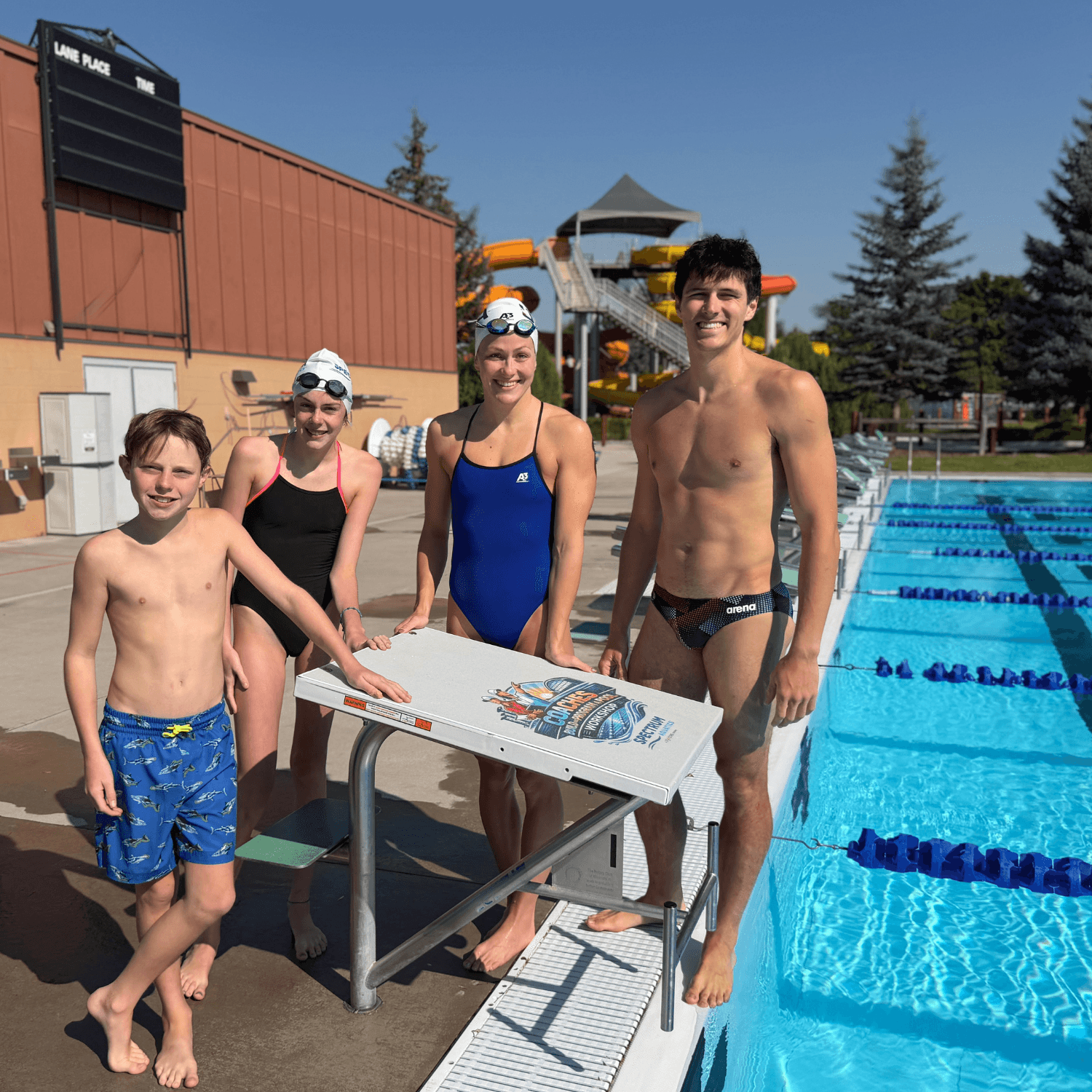 All types of swimmers with the Dash starting block